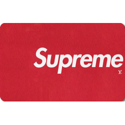 Supreme logo trykt på stof...