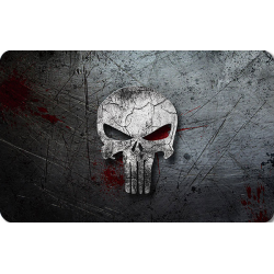 Punisher logo på metal...