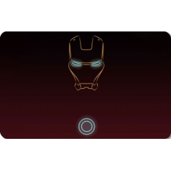 Iron Man Maske guld outline...