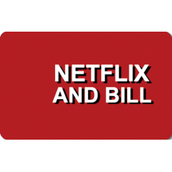 Netflix and bill tekst, på...