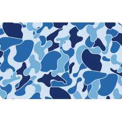 Kamuflage i blå