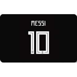 Messi 10 kort, på sort...