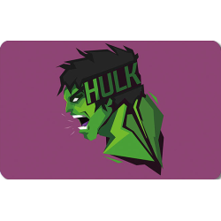 Hulk vector på lilla baggrund