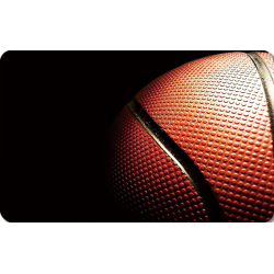 Basketball på sort baggrund