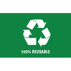 100% Reusable - genbrugskort